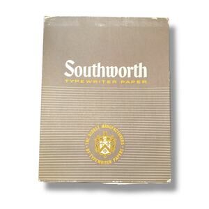 Vintage Southworth Typewriter Paper 25% Cotton Fiber Content